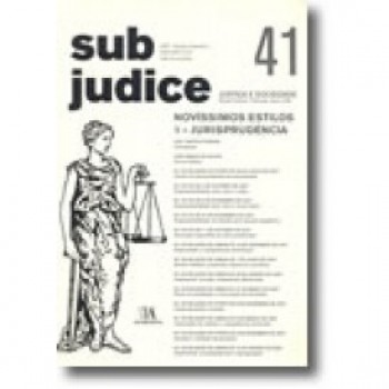 Sub Judice 41 - Novíssimos Estilos, 1 - Jurisprudência